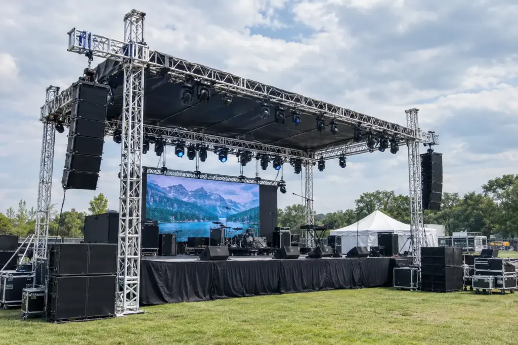 stage rental houston truss lighting